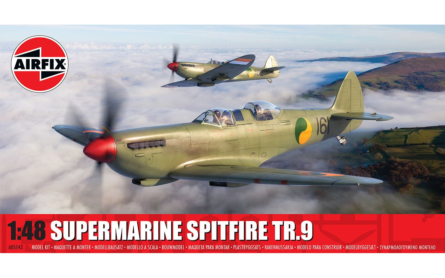 Airfix 1/48th scale Supermarine Spitfire Tr.9
