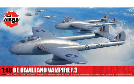 Airfix 1/48th scale De Havilland Vampire F.3 PREORDER