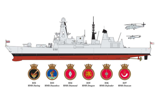 Airfix 1/350th scale Type 45 Destroyer
