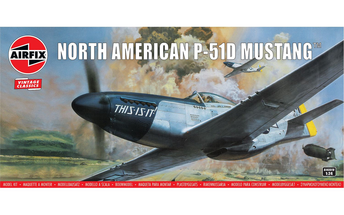 Airfix 1/24th scale Vintage Classic P-51D Mustang