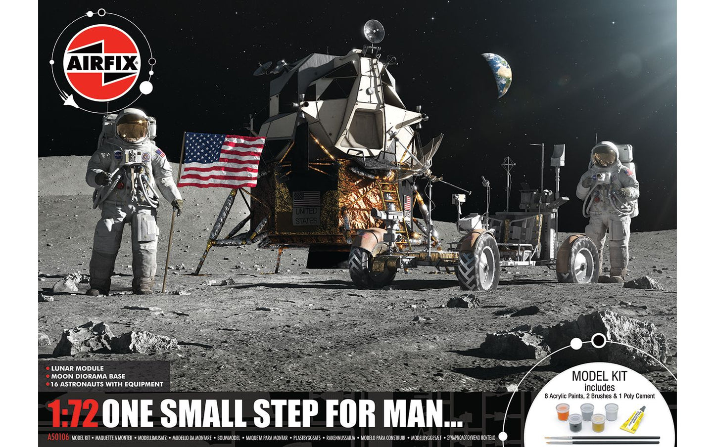 Airfix 1/72nd scale One Small Step For Man… Gift Set PREORDER