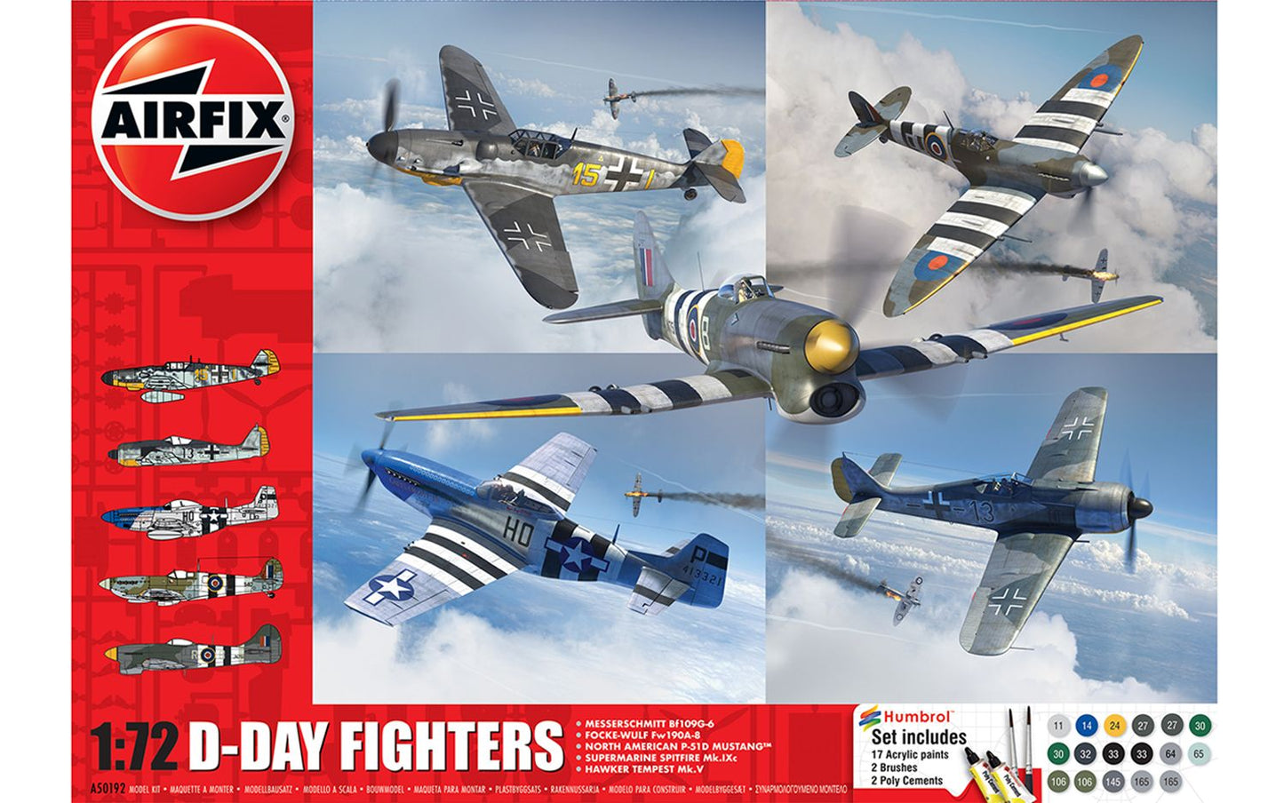 Airfix 2024 Release 1/72nd scale D-Day Fighters Gift Set - PreOrder