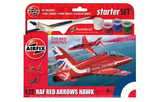 Airfix 1/72nd scale RAF Red Arrows Hawk Starter Kit