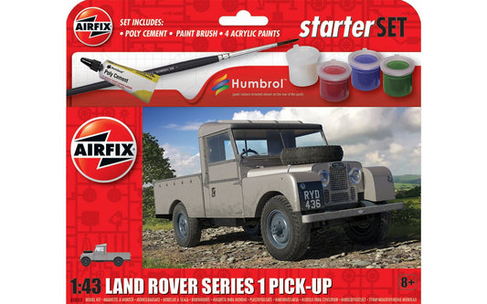 Airfix 1/43rd scale Starter Set - Land Rover Series 1 Pick-up