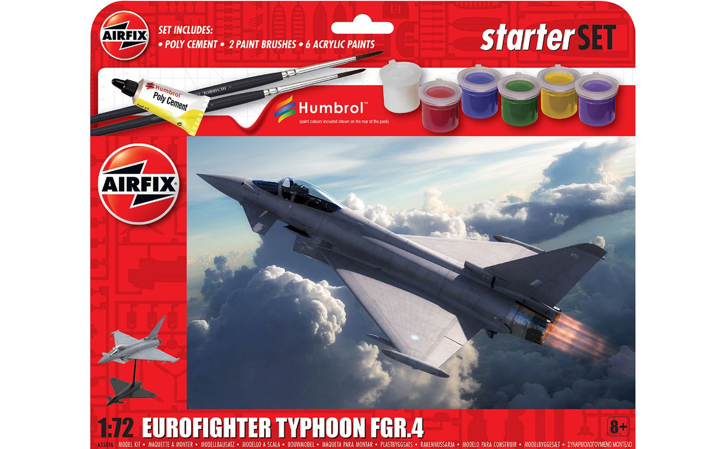Airfix 2024 Release 1/72nd scale Starter Set - Eurofighter Typhoon FGR.4 - PreOrder