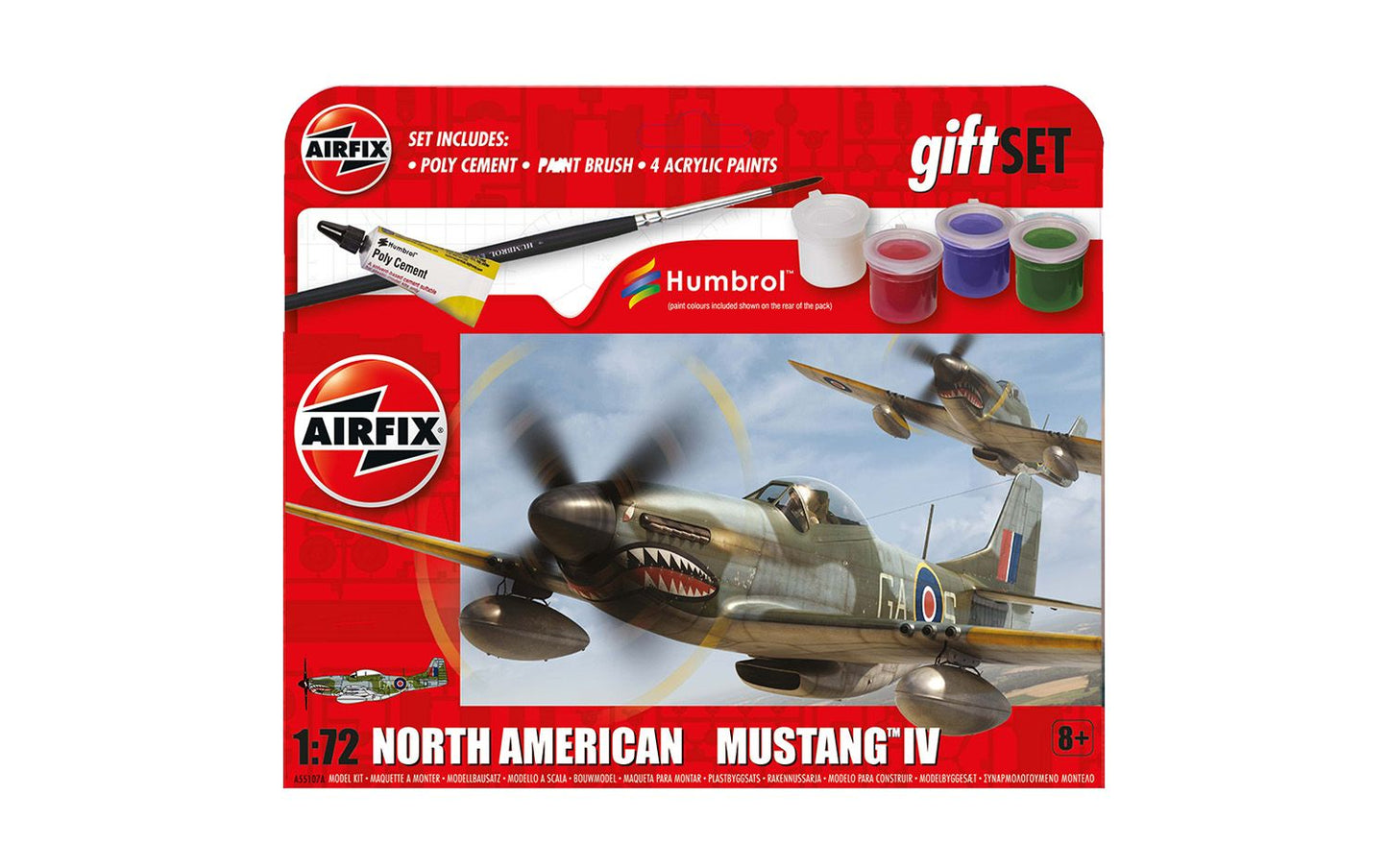 Airfix 1/72nd Scale NA Mustang IV Starter Set