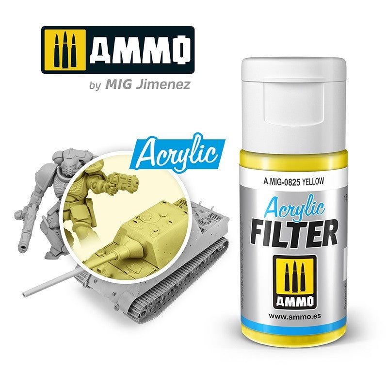 MiG Ammo Acrylic Filter - Yellow