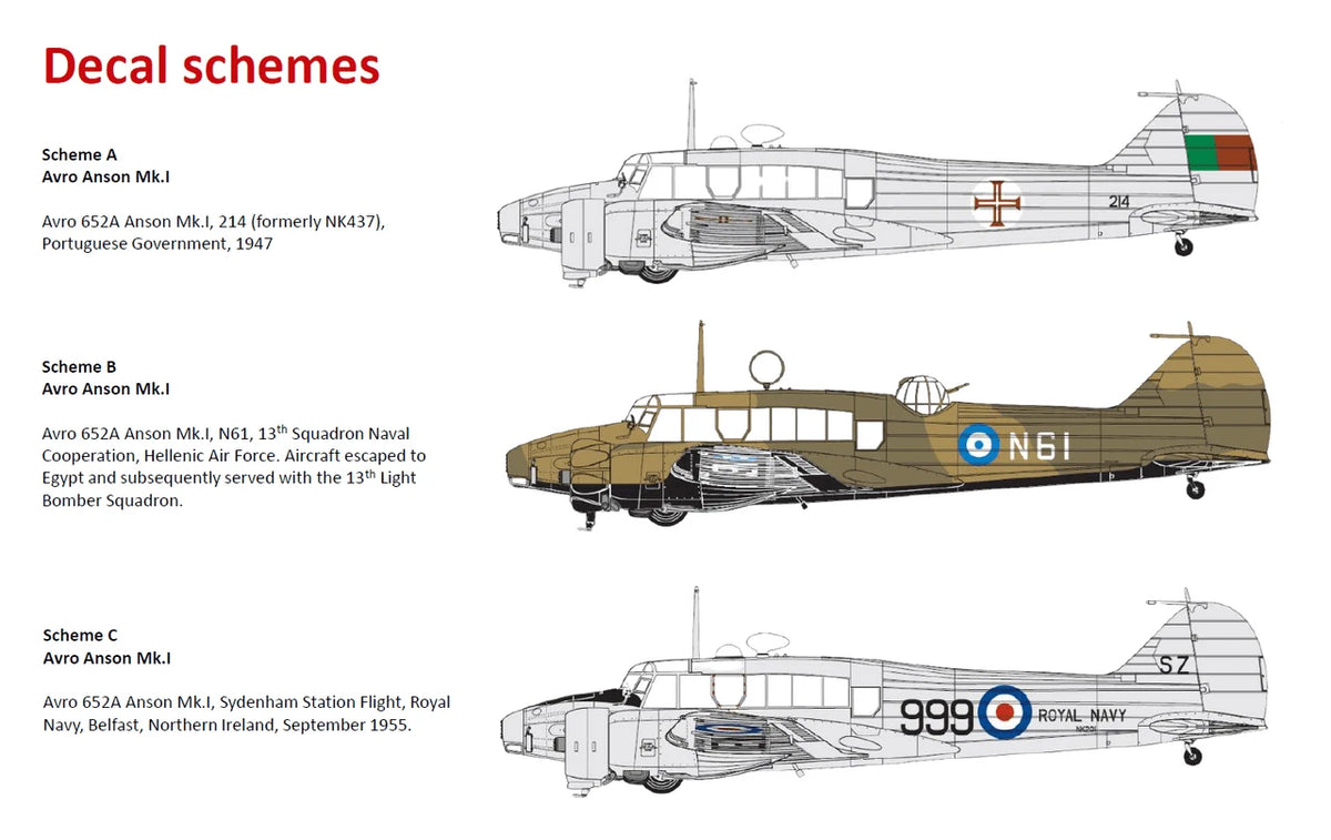 Airfix 1/48th scale Avro Anson Mk.I
