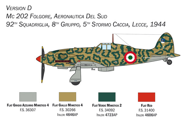 Italeri 1/72nd scale MC.202 Folgore