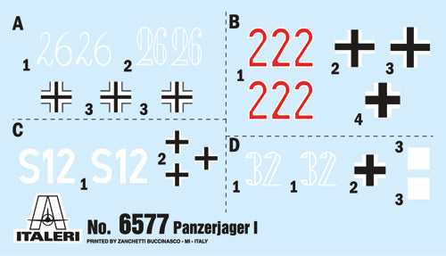 Italeri 1/35th scale Panzerjager IC