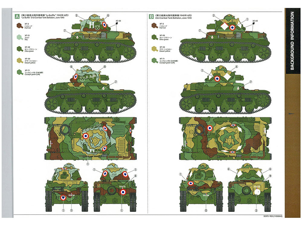 Tamiya 1/35th scale R35 French Light Tank