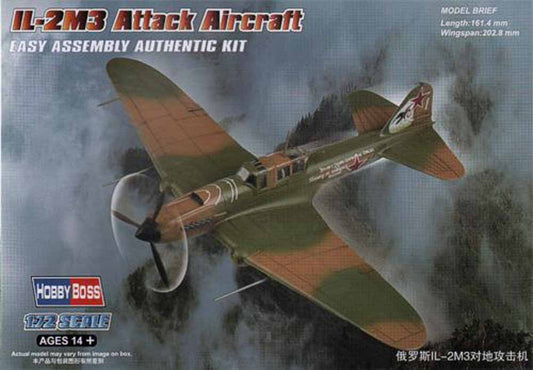 Hobbyboss 1/72nd scale Ilyushin Il-2M3 Attack Aircraft