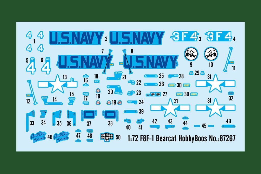 HobbyBoss 1/72nd scale F8F-1 Bearcat