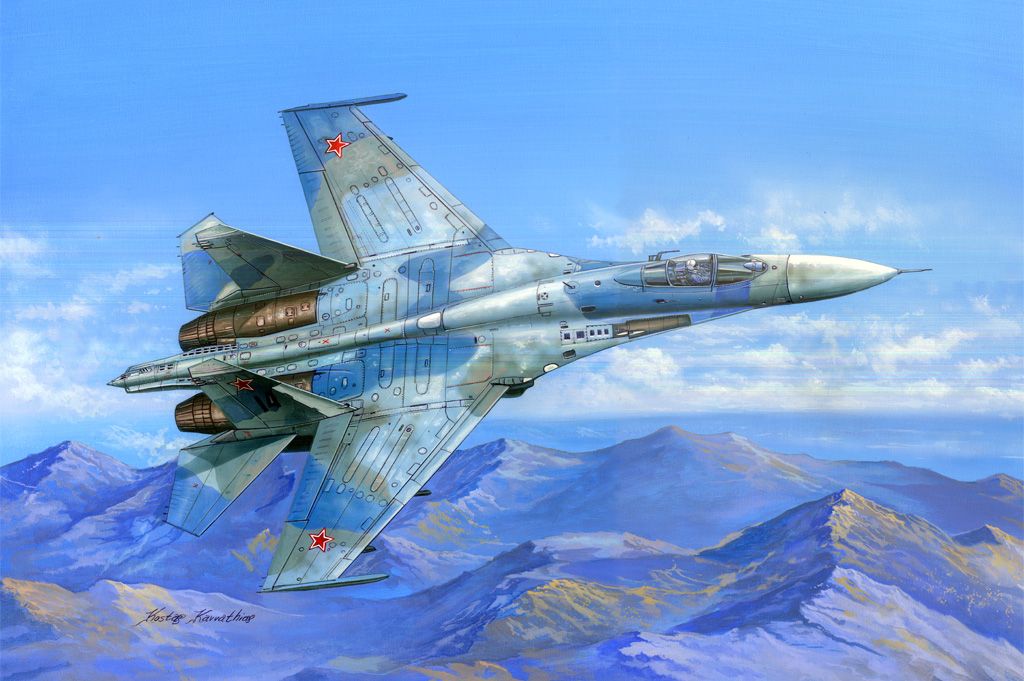 HobbyBoss 1/48th scale Su-27 Flanker B