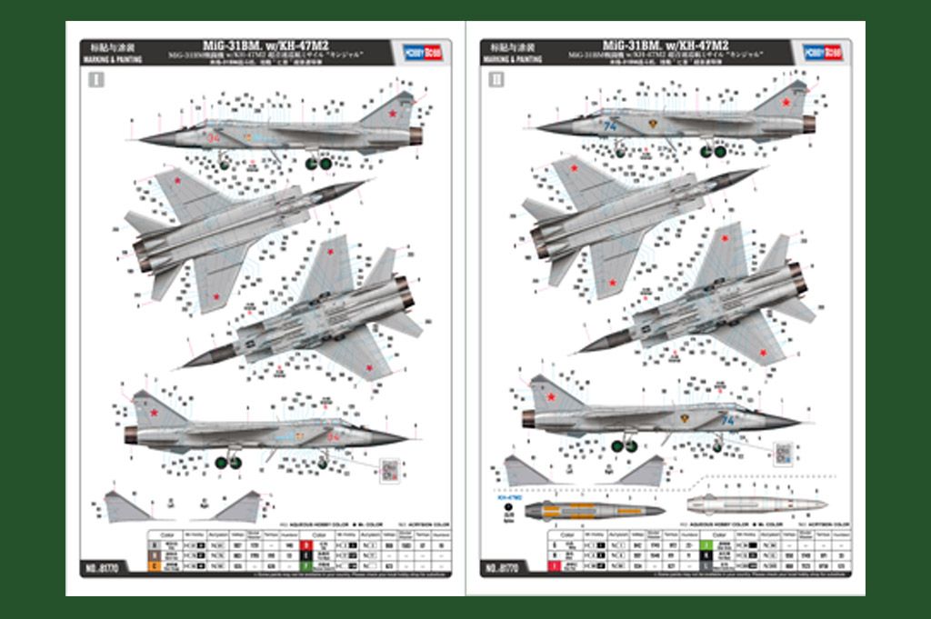 HobbyBoss 1/48th scale MiG-31BM w/KHH-47M2