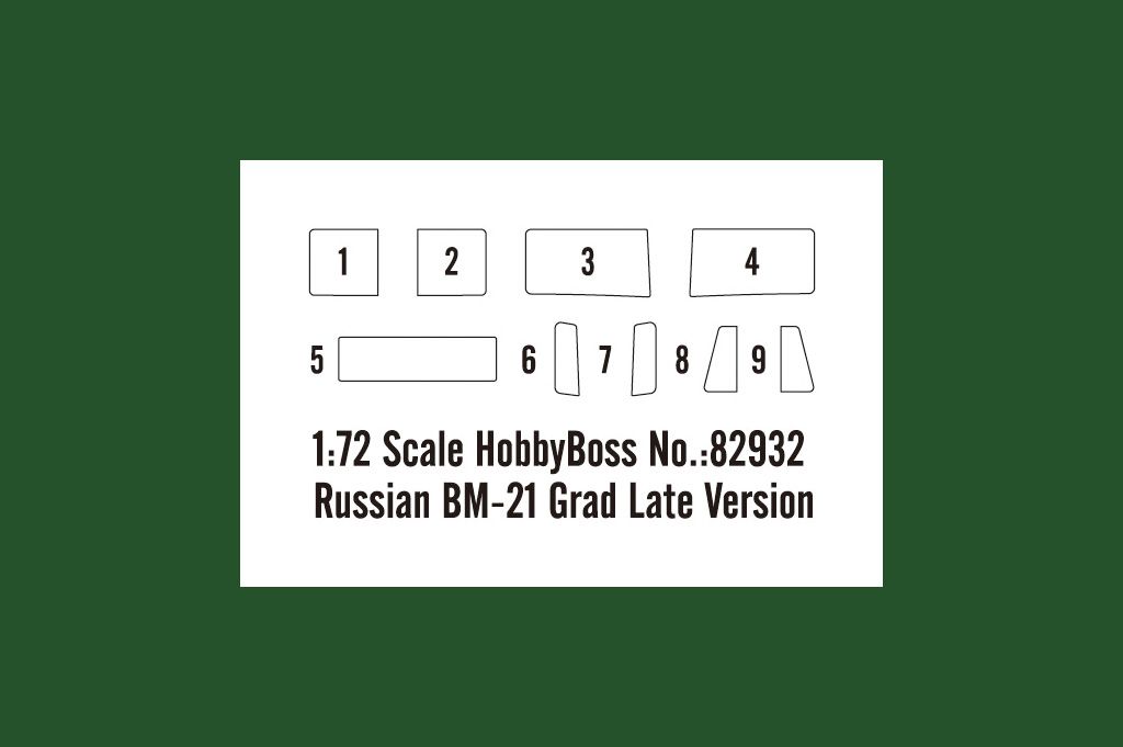 HobbyBoss 1/72nd scale Russian BM-21 Grad Late version