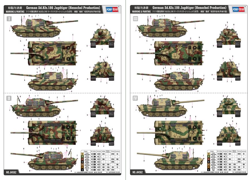 HobbyBoss 1/35th scale Jagdtiger (Henschel prod)