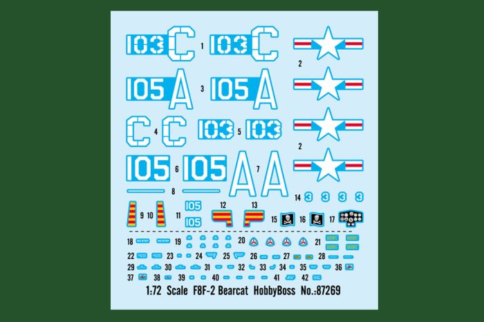 HobbyBoss 1/72nd scale F8F-2 Bearcat