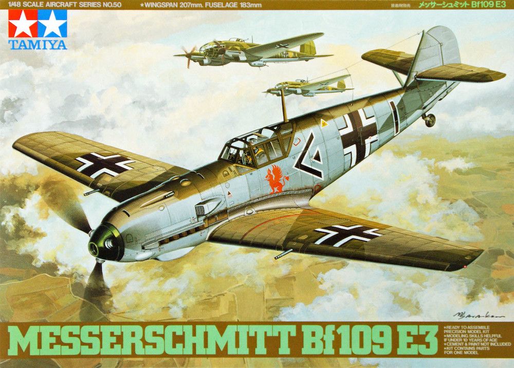 Tamiya 1/48th scale Messerschmitt Bf109 E-3