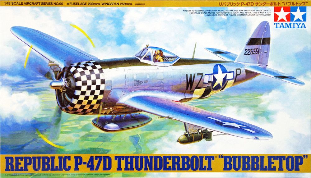 Tamiya 1/48th scale P-47D Thunderbolt Bubbletop