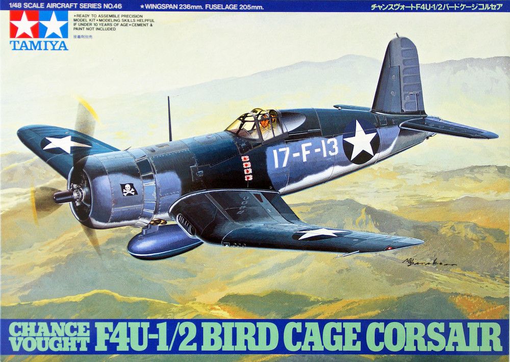 Tamiya 1/48th scale C.V. F4U-1/2 Bird Cage Corsair