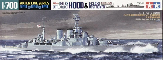 Tamiya 1/700th scale - HMS Hood Battlecruiser & E Class Destroyer
