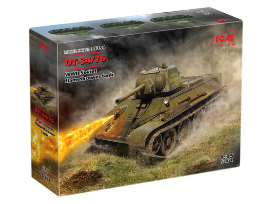 ICM 1/35th scale IT-34/76 WWII Soviet Flamethrower Tank
