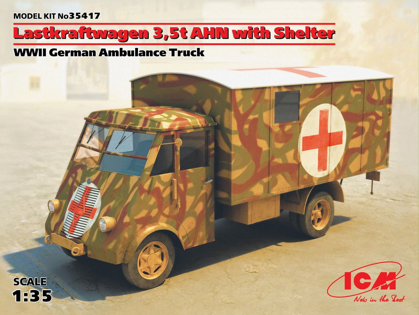 ICM 1/35th scale Lastkraftwagen 3.5t AHN with shelter