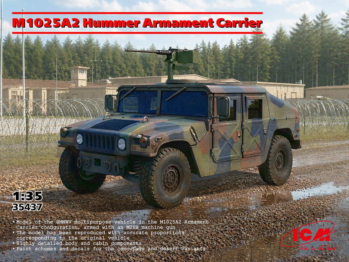 ICM 1/35th scale M1025A2 Humvee Armament Carrier