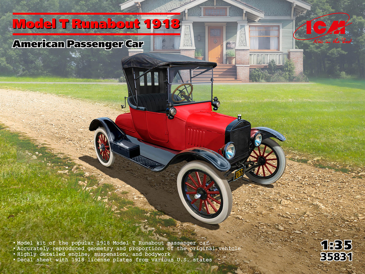 ICM 1/35th scale Model T Runabout 1918 American Passenger Car