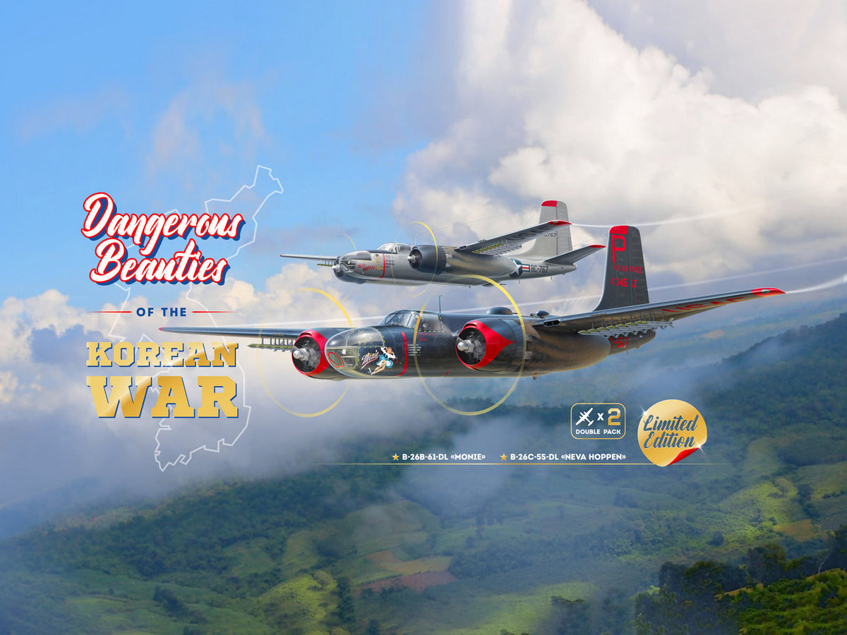 ICM 1/48th scale ‘Dangerous Beauties of the Korean War’ Set of 2 B-26 Invaders