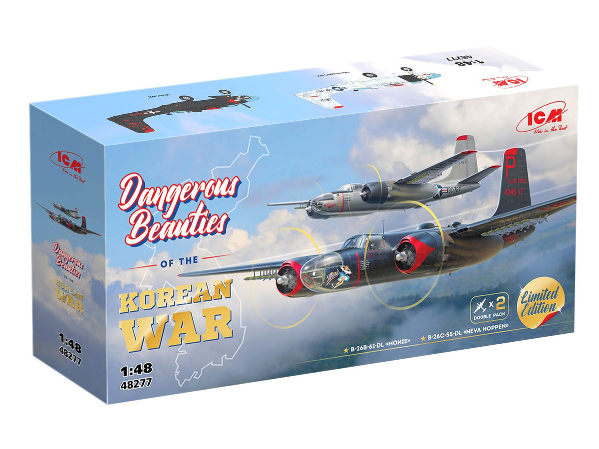 ICM 1/48th scale ‘Dangerous Beauties of the Korean War’ Set of 2 B-26 Invaders