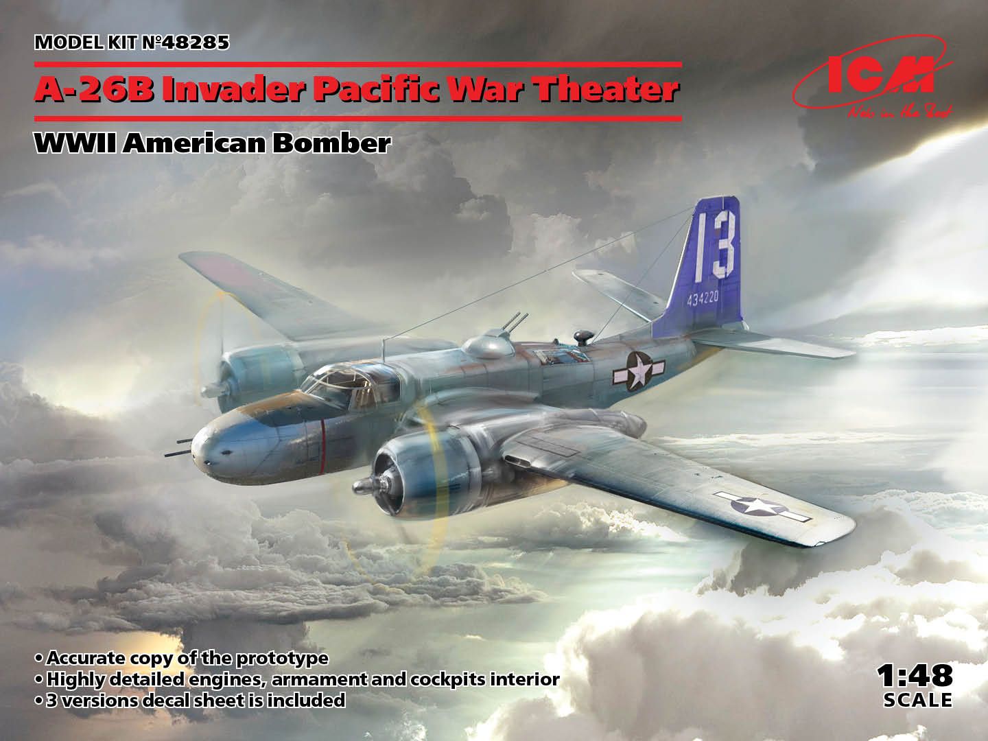ICM 1/48th scale A-26 Invader Pacific War Theatre
