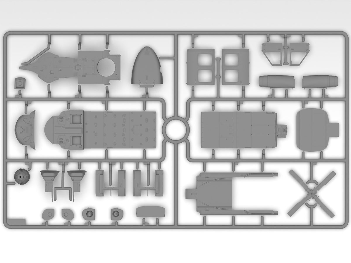 ICM 1/48th scale UH-60A Black Hawk with ESSS & Skis