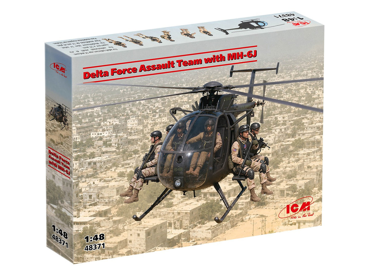 ICM 1/48th scale Delta Force Assault Team with MH-6J