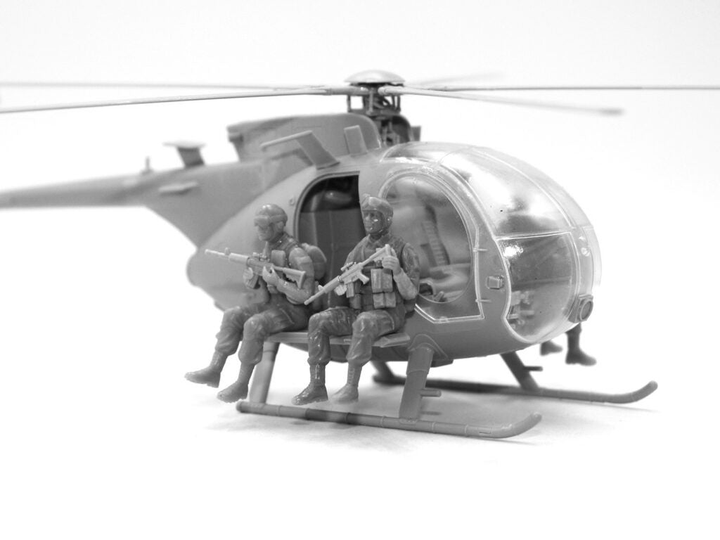 ICM 1/48th scale Delta Force Assault Team with MH-6J