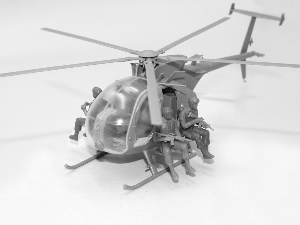 ICM 1/48th scale Delta Force Assault Team with MH-6J