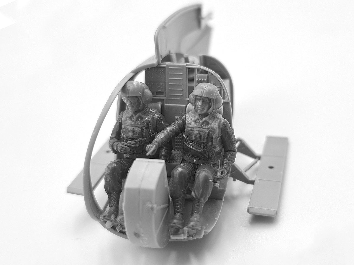 ICM 1/48th scale Delta Force Assault Team with MH-6J