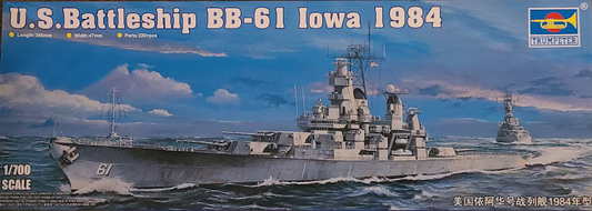 Trumpeter 1/700th scale - USS Iowa 1984 Battleship (BB-61)