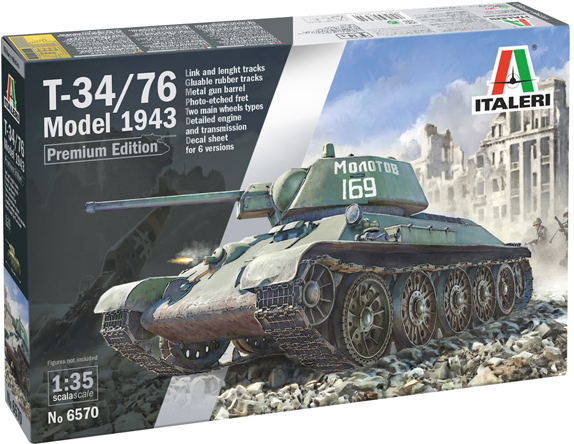 Italeri 1/35th scale T-34/76 Premium Edition