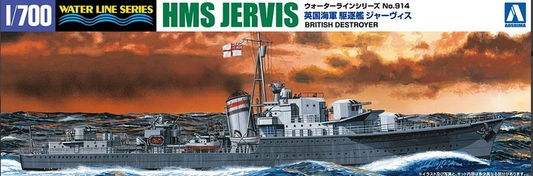 Aoshima 1/700th scale - British HMS Jervis Destroyer