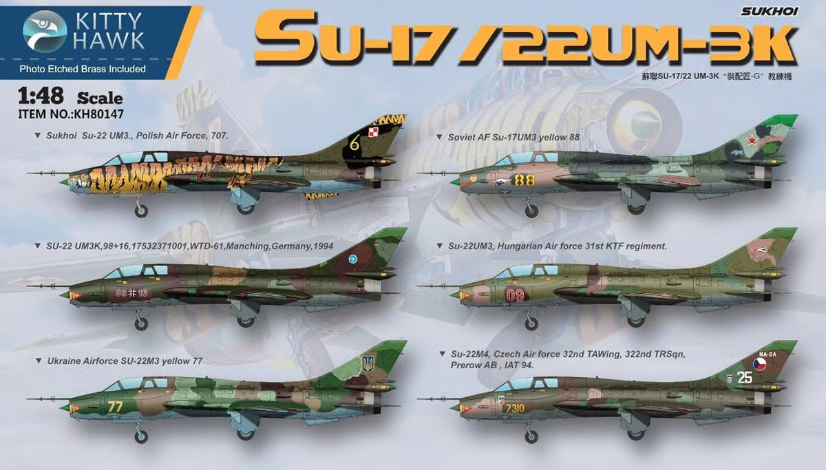Kitty Hawk 1/48th scale Su-17/Su-22 UM3K/UM4 Fitter G