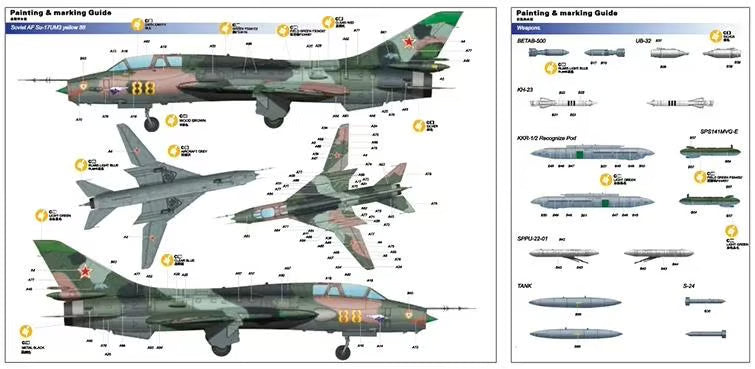 Kitty Hawk 1/48th scale Su-17/Su-22 UM3K/UM4 Fitter G