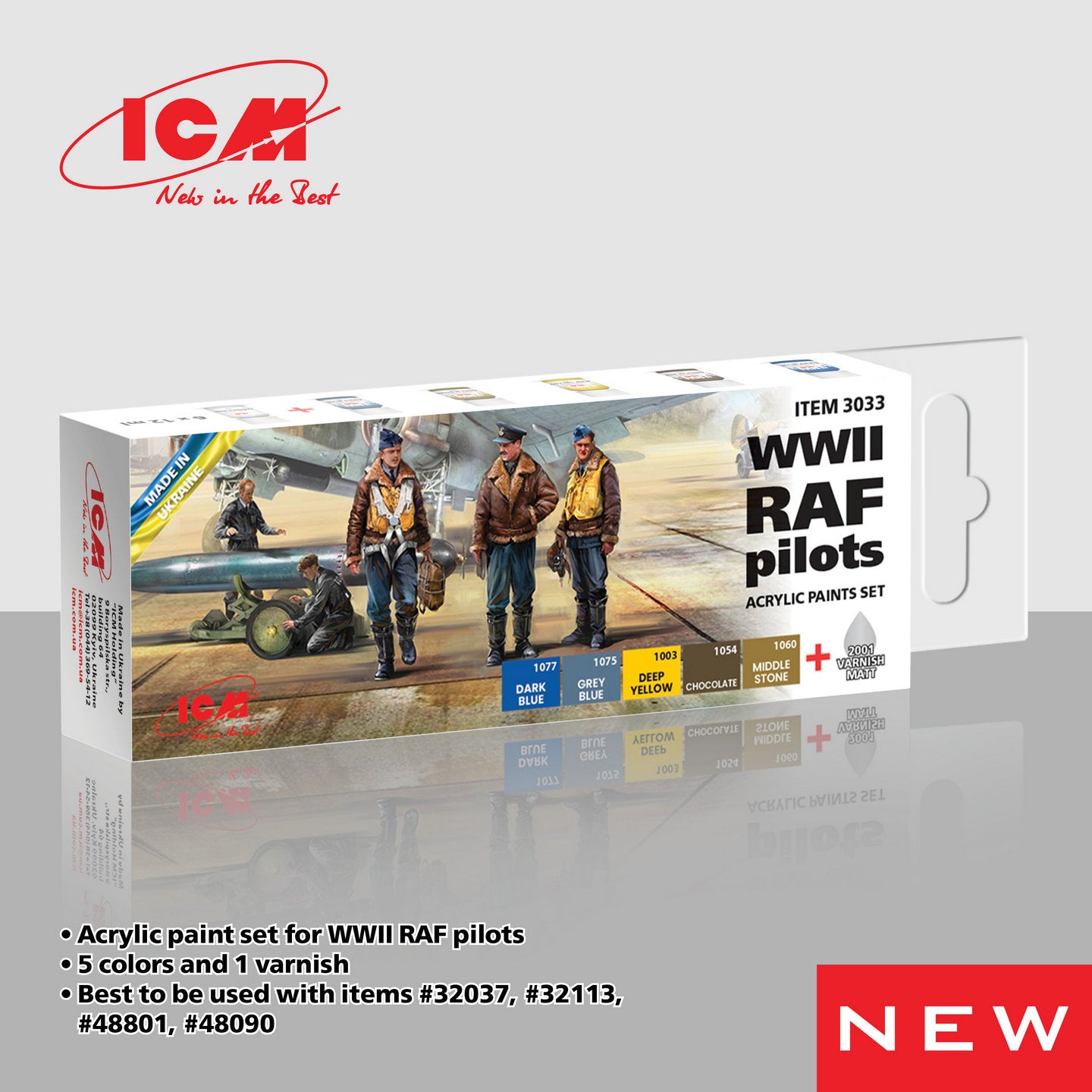 ICM Paint Set - WWII RAF Pilots – Mann's Model Moments