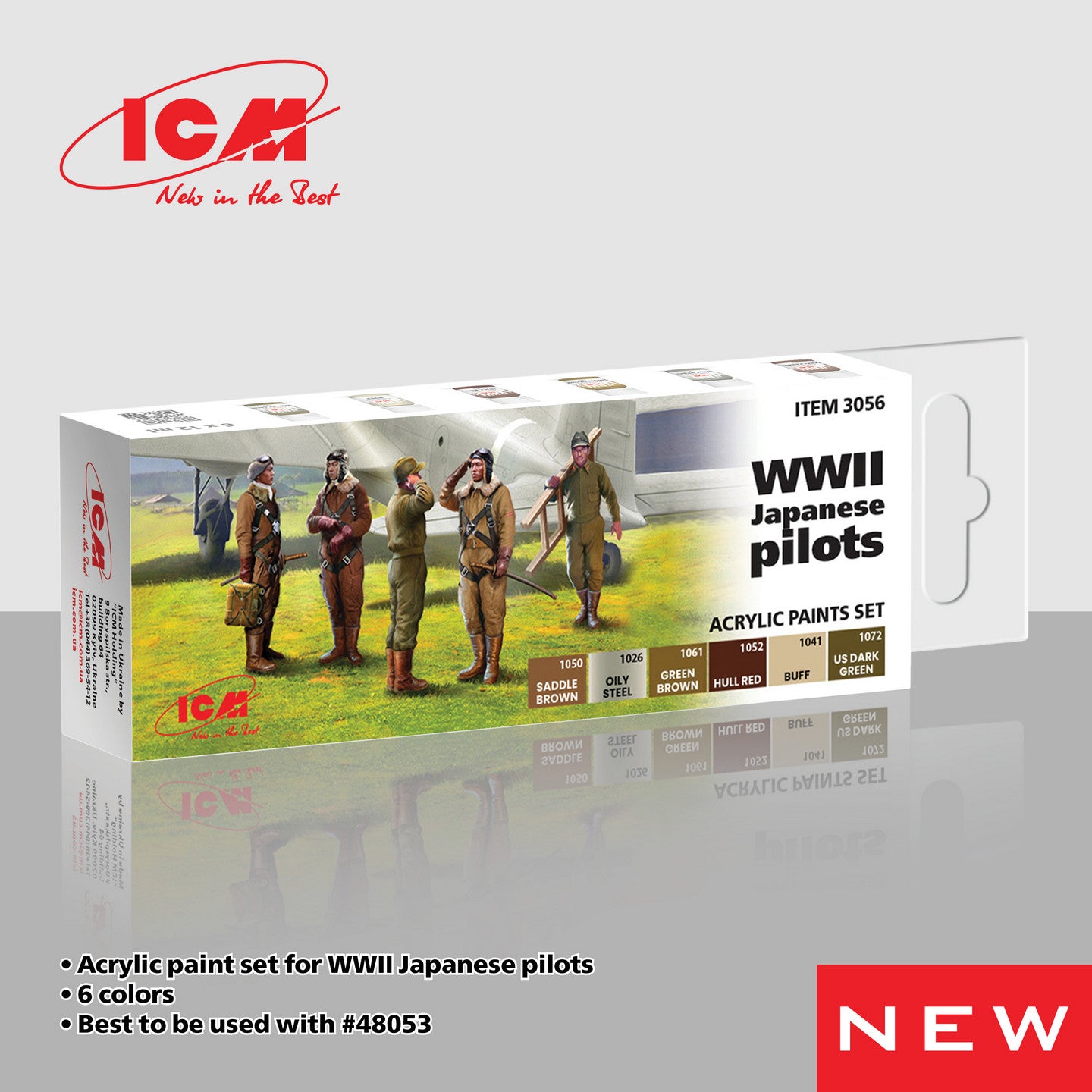 ICM Paint Set - WWII Japanese Pilots