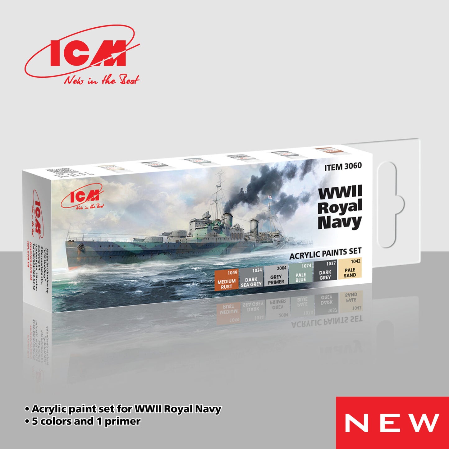 ICM Paint Set - WWII Royal Navy