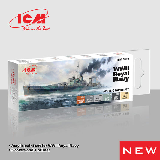 ICM Paint Set - WWII Royal Navy