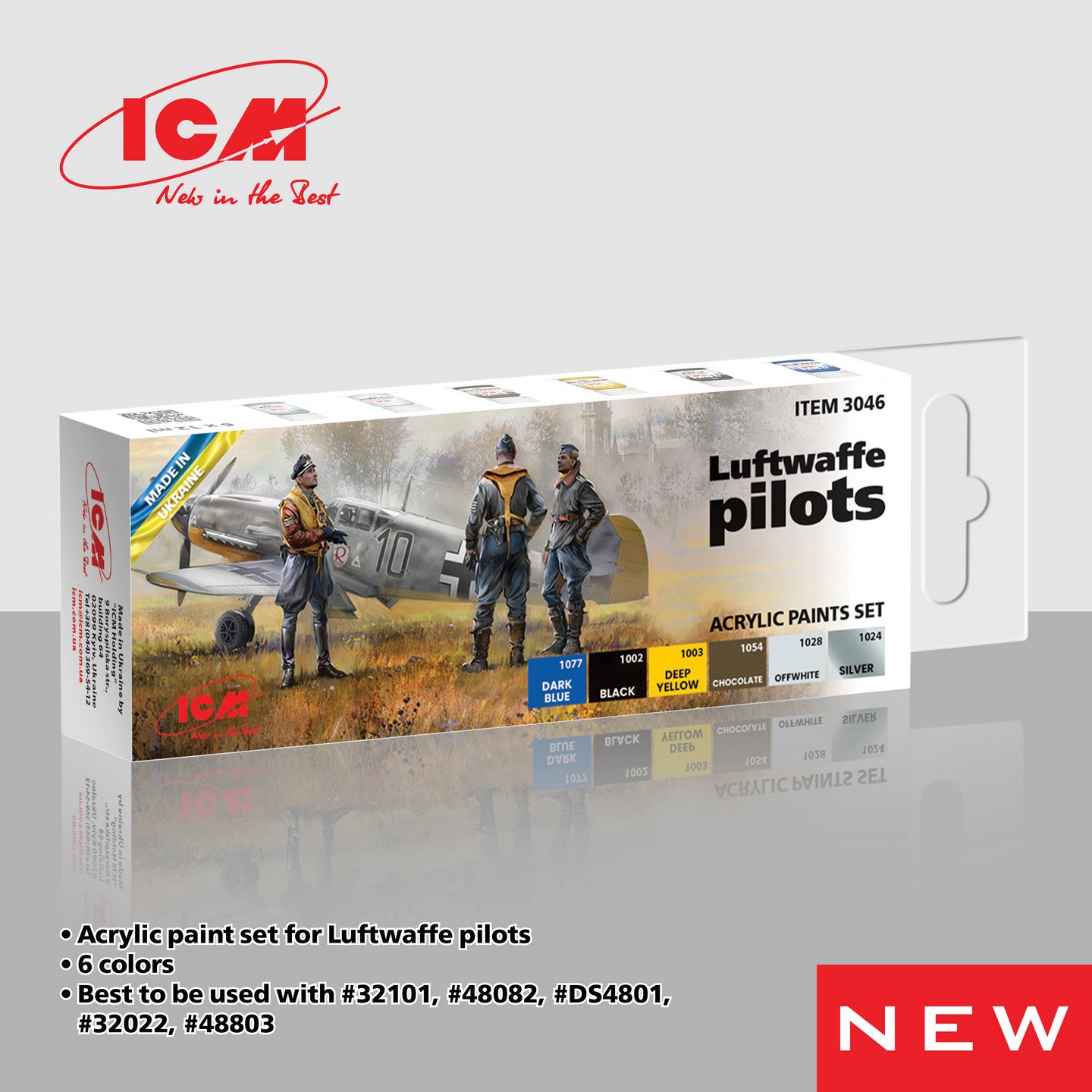 ICM Paint Set - WWII Luftwaffe Pilots – Mann's Model Moments