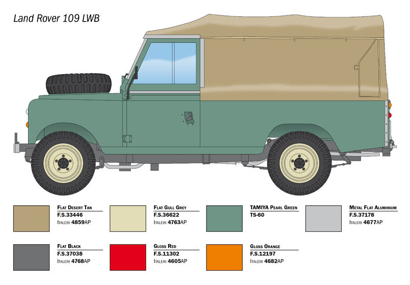 Italeri 1/35th scale Land Rover 109 Lwb