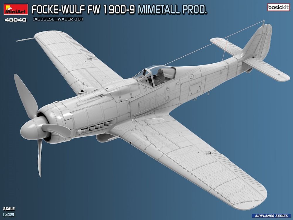 Miniart 1/48th scale Focke-Wulf Fw 190D-9 Mimetall Prod.